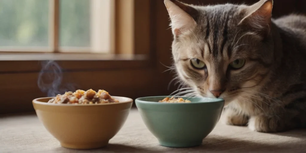 Katze riecht am Futter aber frisst nicht